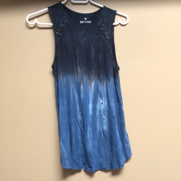 Long Blue Tye Dye Top 4/$50 - Picture 1 of 1